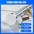 thumbnail image 3 of HSAPOW-Shower Curtain Rod - 32-43 Inch Rustproof Tension Rod, Non-Slip Spring Design, No Drilling Adjustable Curtain Rod for Bathroom, Kitchen, and Closet（Silver）, 3 of 4