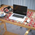 thumbnail image 3 of Long Mouse Pads for Desk,Pioneer Flower Floral Print Pattern Desk Mats on Top Of Desks, Desk Mouse Pad Extra Large with 3mm Non-Slip Base and Stitched Edge for Gaming,Office,Work,Home 35.4"x15.7", 3 of 6