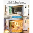 thumbnail image 3 of VIANIS 22" Large Dusk to Dawn Outdoor Lighting, Oil Rubbed Bronze Outdoor Wall Lights, Porch Lights Outdoor with Tempered Beveled Glass, Waterproof Exterior Lighting Fixtures, Classic Type, 3 of 12