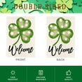 thumbnail image 5 of St Patricks Day Shamrock Spring House Flag 28x40 Double Sided for Outside, Polka Dot Clover Simple Style Spring Garden Flags Outdoor Farmhouse Decorations 17-c28, 5 of 6