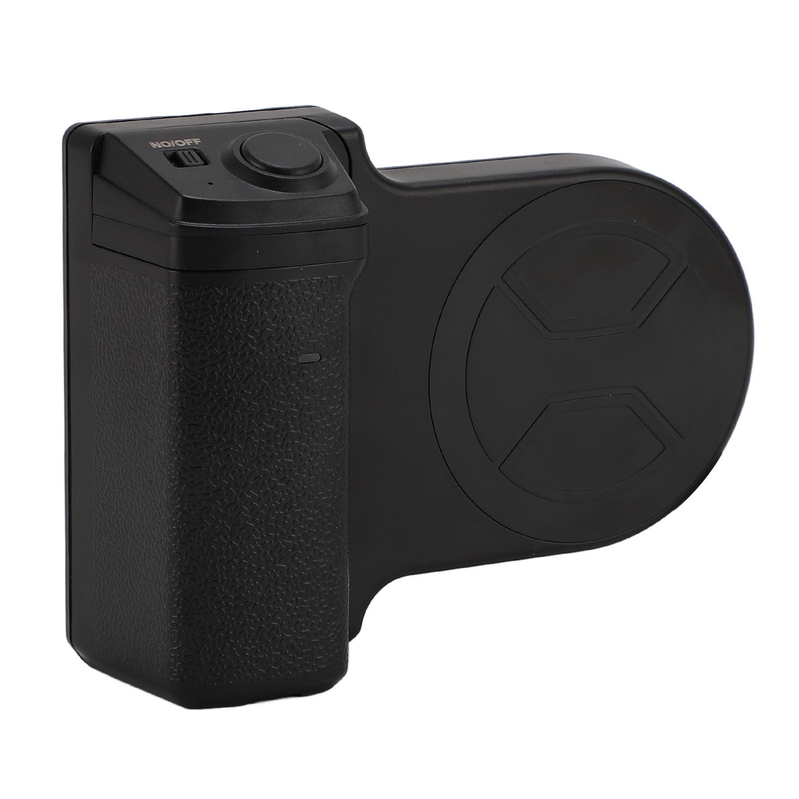 M Buder Smartphone Camera Grip Holder Magnetic Tripod Mount with Wireless Shutter Remote, Bluetooth Handle Extender Stabilizer for Selfie, Black (4.72 inches / 12 cm)