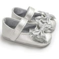 thumbnail image 3 of Baby Girl Shoes Mary Jane Flats with Bowknot Non-Slip Toddler First Walkers Infant Dress Shoes, 3 of 6