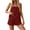 #023-Wine, variant on Favoffer Women's Two Piece Short Set Solid Color Bandeau Irregular Top Elastic Waist Casual Bottom Fashion Daily Outfit for Beach Party Indoor