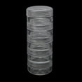 thumbnail image 4 of HLONK ✪ 5 Layer Stackable Bead Containers Small Item Plastic Round Clear Storage Jar Box, 4 of 17