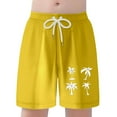 thumbnail image 5 of Gyexs Boys Swim Trunks Size 14-16 Quick Drying Beach Board Shorts Kids Floral Print Swim Trunk Swimsuit Hawaiian Beach Shorts Swim Shorts Z04-Army Green, 5 of 7