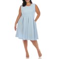thumbnail image 2 of White Mark Women's Plus Size Fit and Flare Skater Dress, 2 of 6