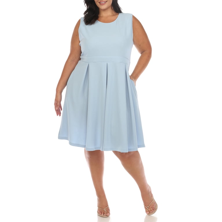 white fit and flare skater dress City Studios Juniors' Square-Neck Fit & Flare Skater Dress, WHITE, SIZE-0