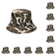thumbnail image 3 of Qarigey Gorra de pescador transpirable de poliéster para protección solar y comodidad Gorra de pescador con protección solar Sombrero patrón disruptivo1 58cm 10piezas, 3 of 6