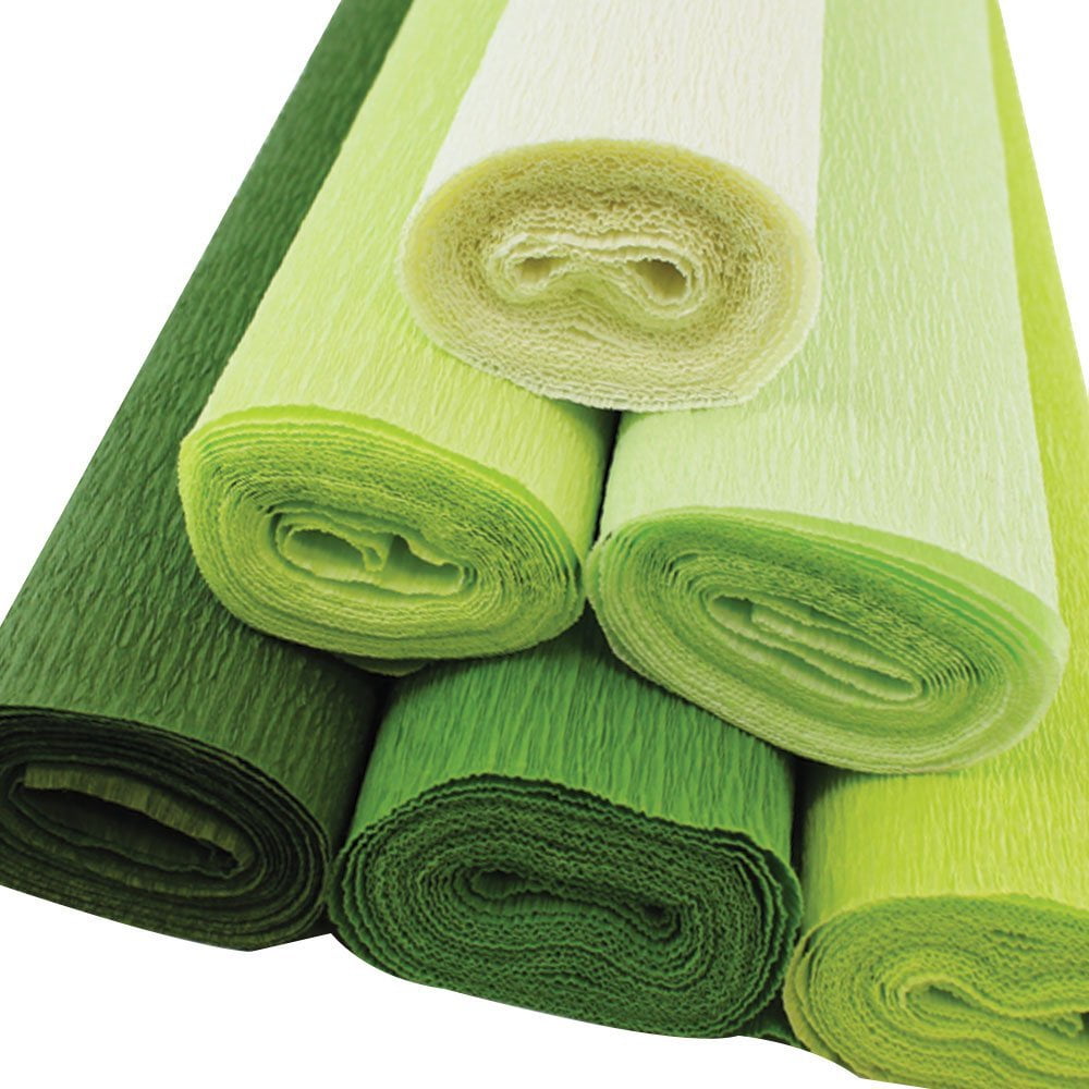 Just Artifacts Premium Crepe Paper Rolls 8ft Length/20in Width (6pcs