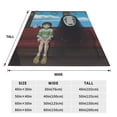 thumbnail image 4 of Spirited Away Fleece Blanket Super Soft Cozy Warm Flannel Fleece Throw Blanket For Couch Bed Sofa Throw 80"X60", 4 of 7