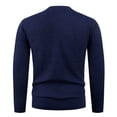 thumbnail image 2 of Men's Waffle Knit Sweater Crew Neck Long Sleeve Slim Fit Casual Pullover Top, 2 of 9
