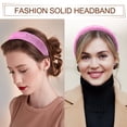 thumbnail image 2 of Diadema esponjosa y suave de Unique Bargains, diadema de color sólido, diadema de felpa, aro de pelo esponjoso, accesorio de moda color rosa, 2 of 7