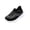 Black, variant on Woven Mesh Slip On Sneakers, Breathable Sock Running Shoes, Toddler Kid's Woven Mesh Slip On Sneakers Breathable Wave Stripe Sock Running Shoes Casual Lightweight Athletic Trainers, Black 5C
