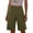 Army Green Shorts Women, variant on Knee Length Shorts for Women with Pockets Casual Summer High Waisted Work Office Shorts Business Dress Wide Leg Shorts Black M