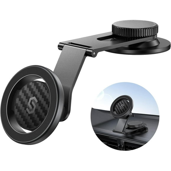 AIR-Fits MagSafe Car Mount for Universal Dashboard, Tesla Screen, Magnetic Phone Holder for Car, Foldable Aluminum Alloy Arm, Super Stable Car Mount for iPhone 15 Pro Max 14 13 12&All Phones