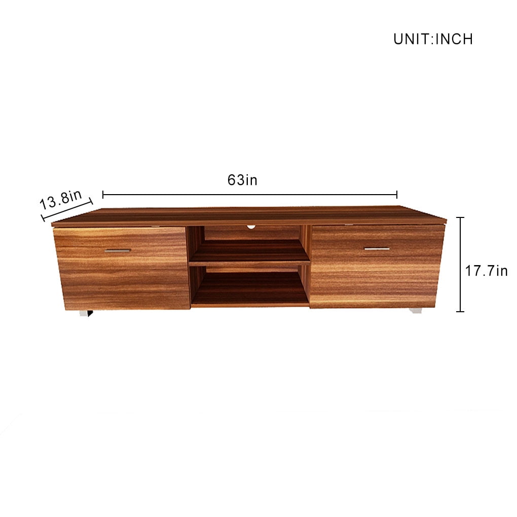 Irene Inevent TV Stand with 2 Doors for TVs up to 70", Brown