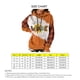 thumbnail image 4 of Sudaderas con cordón Poliéster Manga larga Impresión Otoño Invierno Casual Top para mujer Caqui XXL, 4 of 4