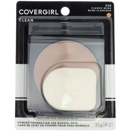 CoverGirl Simply Powder Foundation, Classic Beige [530] 0.41 oz (Pack of 2)