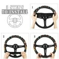 thumbnail image 4 of Renewold American Tribal Highland Cow Print Car Steering Wheel Cover Universal 15 Inch Breathable Better Grip,Cute Car Accessories for Women Men, 4 of 6