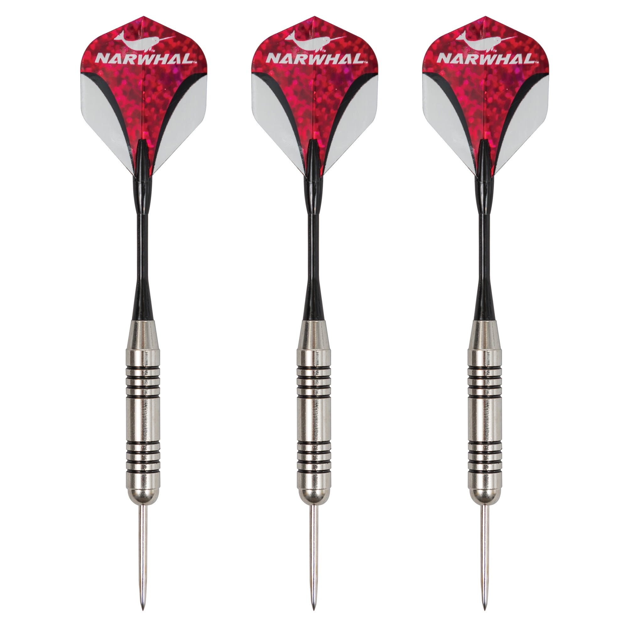 Narwhal Tournament 22g Steel Tip Darts - 3 Pack 5.5 in. Darts with Metal Tip and Storage Case