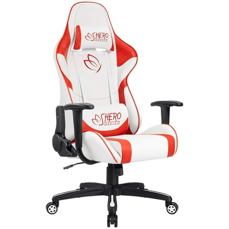 Walnew Gaming Chair High Back Computer Chair Racing Office Chair PU Leather Desk Chair Executive Adjustable Swivel Task Chair with Headrest and Lumbar Support (Best Office Chair For Women)