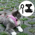 thumbnail image 4 of Cat Harness and Adjustable Soft Mesh Vest Harness for Rabbits Puppy Kitten Black, 4 of 7
