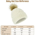 thumbnail image 6 of Rising Star Infant Hat and Baby Mittens Winter Set for 0-24 Months - Ivory, 6 of 8