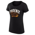 thumbnail image 2 of Women's G-III 4Her by Carl Banks  Black Phoenix Suns Filigree Logo Fitted T-Shirt, 2 of 3