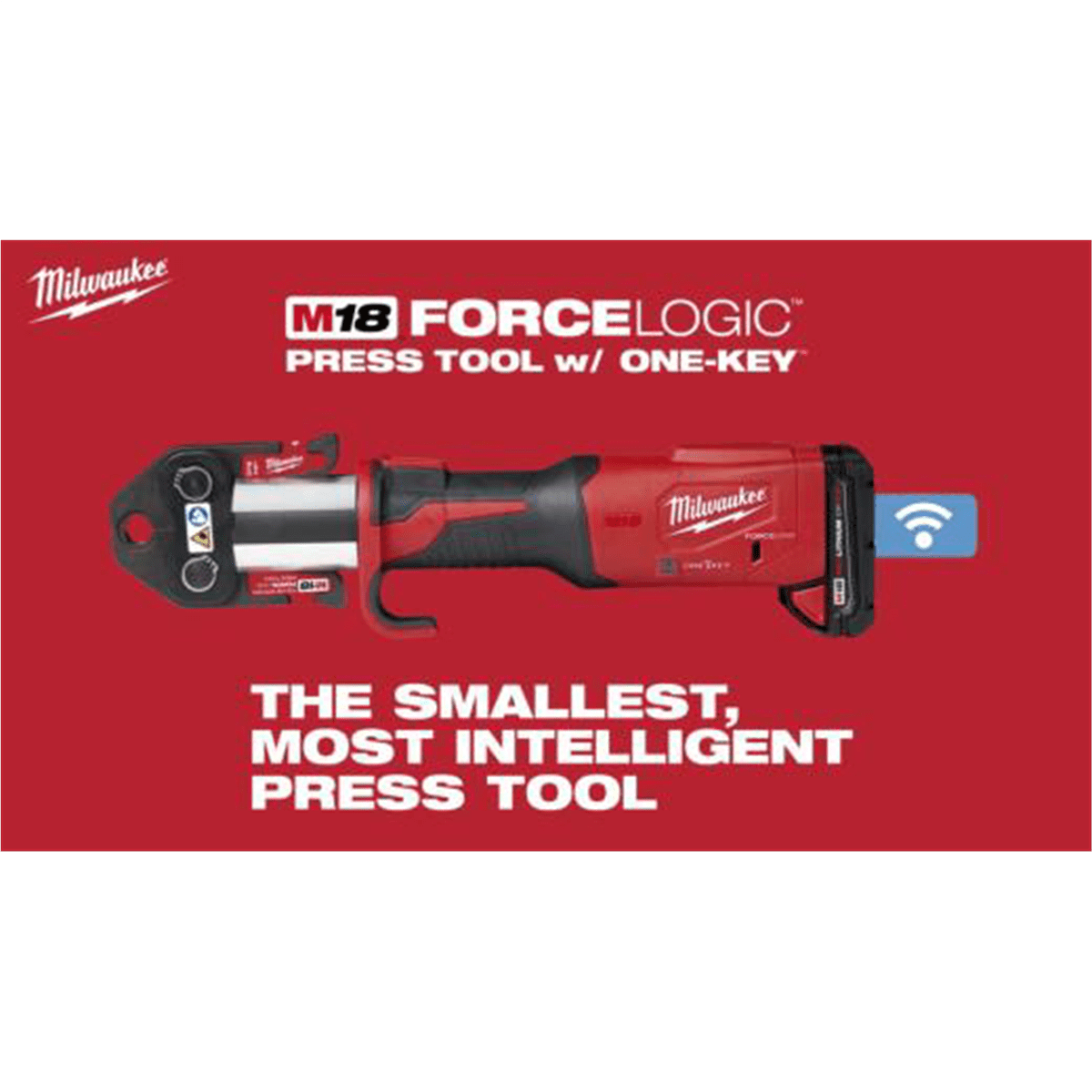 Milwaukee Tool M18 FORCE LOGIC Press Tool w/ ONE-KEY w/ 1/2"-2" CTS Jaws