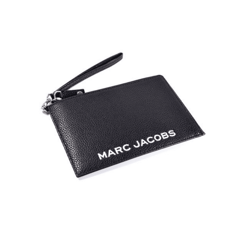 Marc Jacobs Pebble Leather Wristlet Wallet Black