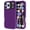 Deep Purple, variant on Dteck for iPhone 17 Pro Max Case, Three Layer Heavy Duty Shockproof Protection Hard Plastic Bumper Soft Silicone Case,Light Purple