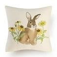 thumbnail image 2 of Rabbit Easter Day Pillow Cover Sofa Cover Cushion Cover Custom Home Decoration Body Pillowcase Silk, 2 of 2
