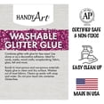 thumbnail image 2 of Handy Art 1564298 Assortiment de Colle Pailletée de 8 oz, Ensemble de 8, 2 of 2