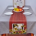 thumbnail image 4 of Table Runner Dresser Scarves 72 Inch Long, Watercolor Farm Cow and Sunflowers Linen Dining Table Runners Red Rural Barn Farmhouse Tabletop Scarf for Wedding Holiday Party Kitchen, 4 of 7