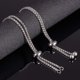 thumbnail image 2 of 10 pulseras deslizantes ajustables de 23 cm, de acero inoxidable 304, con extremos de bola., 2 of 8