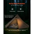 thumbnail image 2 of VEVOR Hot Tent for 4 Persons, Camping Tipi Hot Tents with Stove Jack & Inner Tent, Portable Winter Camping Tents with Snow Skirt, Easy Setup, Waterproof 4 Season Shelter Tents for Fishing Backpacking, 2 of 9