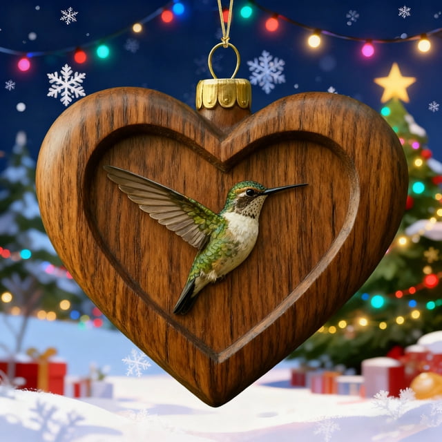 Rapeiae Christmas Animals Print Acrylic Hanging Christmas Gifts for Family Colleagues Christmas Tree Decoration