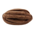 thumbnail image 1 of Hilo grueso y grueso para tejer a mano, suave, para crochet, hilo voluminoso, hilo tubular jumbo café, 1 of 9