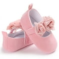 thumbnail image 6 of Yoyauz Baby Girl Mary Jane Shoes Anti Slip Rubber Sole Ballet Slippers Princess Dress Wedding Shoes Newborn Kids Shoes Toddler Shoes（0-12 Month）, 6 of 7