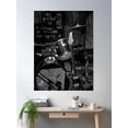 thumbnail image 2 of Black And White Drumset And Guitar Photography Poster Wall Art, Modern Wall Decor, 12x18 UNFRAMED, 2 of 2
