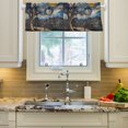 thumbnail image 2 of Yayeee Kitchen Valance Rod Pocket 54" x 18" Living Room Window Curtain, Swirling Starry Sky, 2 of 6