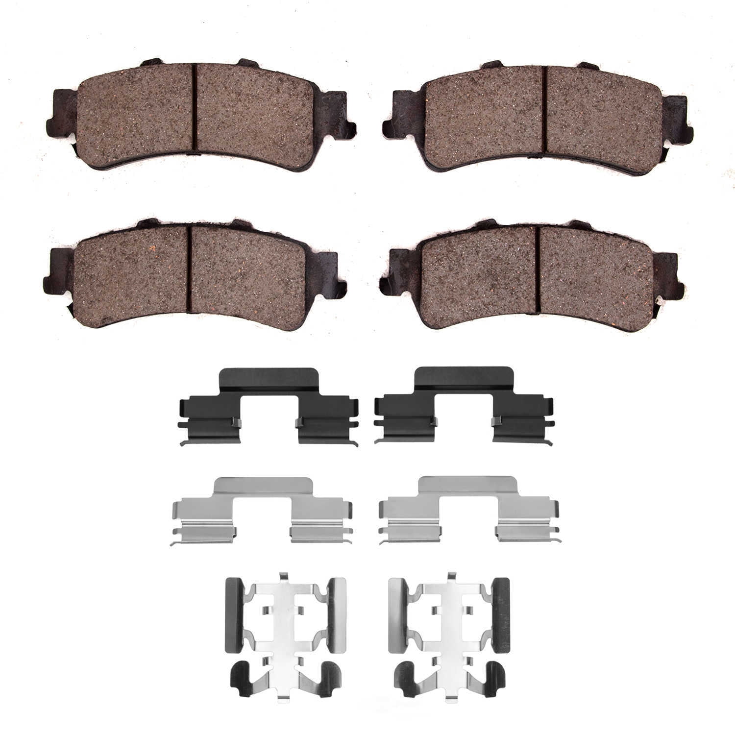 Dynamic Friction Company 1551-0792-02 DFC 5000 Advanced Brake Pads - Ceramic and Hardware Kit - OE