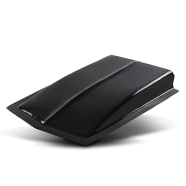 Universal Black Hood Scoop 25.5x28 Inches - Glossy ABS Plastic For Flat Hoods