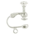 thumbnail image 7 of Yunhgft 12Clip On Adjustable Screw Back Earrings Finding Tool for DIY Silver White, 7 of 7