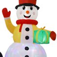 thumbnail image 3 of Juguete de Papá Noel de dibujos animados Adornos inflables de modelo gigante de dibujos animados, regalos de Navidad y Año Nuevo (muñeco de nieve de 1,8 m, Reino Unido), 3 of 7