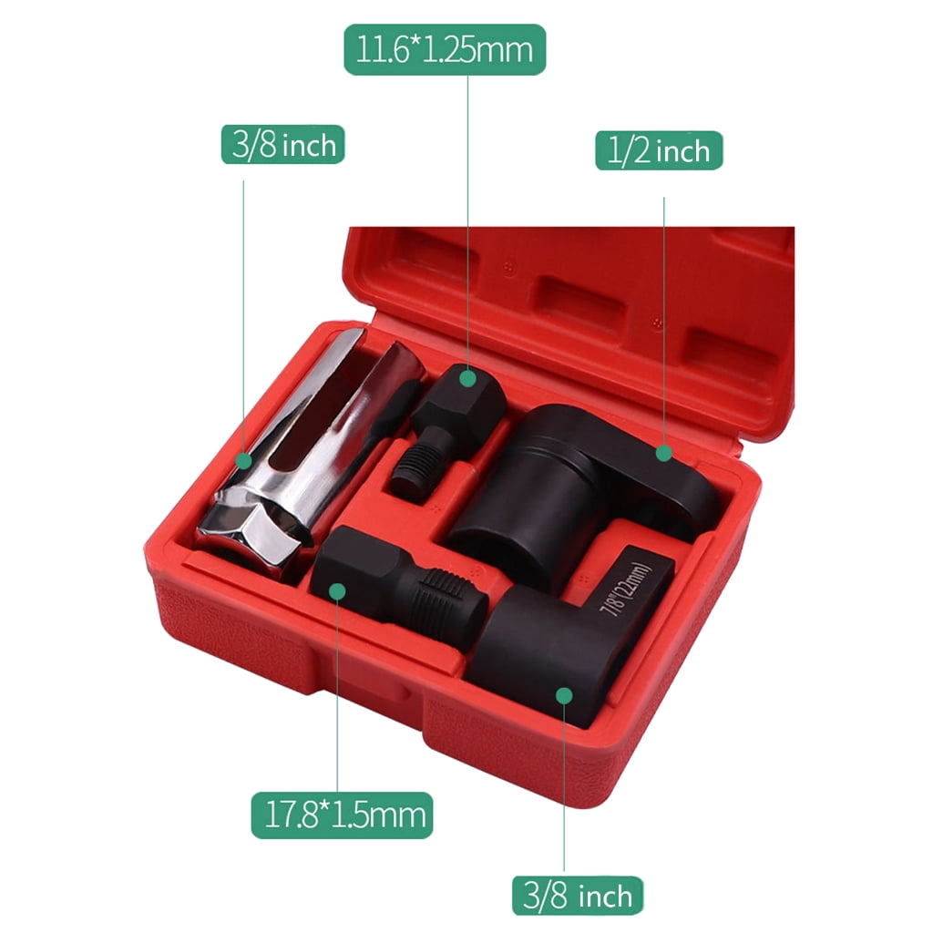 5Pcs Oxygens Sensors Removers Wrench and Thread Chaser Tool O2 Sensors Socket Auto Oxygens Sensors Socket Removal Tool