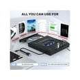 thumbnail image 3 of External CD DVD Drive, USB C Portable CD/DVD +/-RW Drive/DVD Player with SD Card Reader USB 3.0 USB C Hub CD ROM Burner Compatible with Laptop Desktop PC Windows Linux OS Apple Mac, 3 of 7