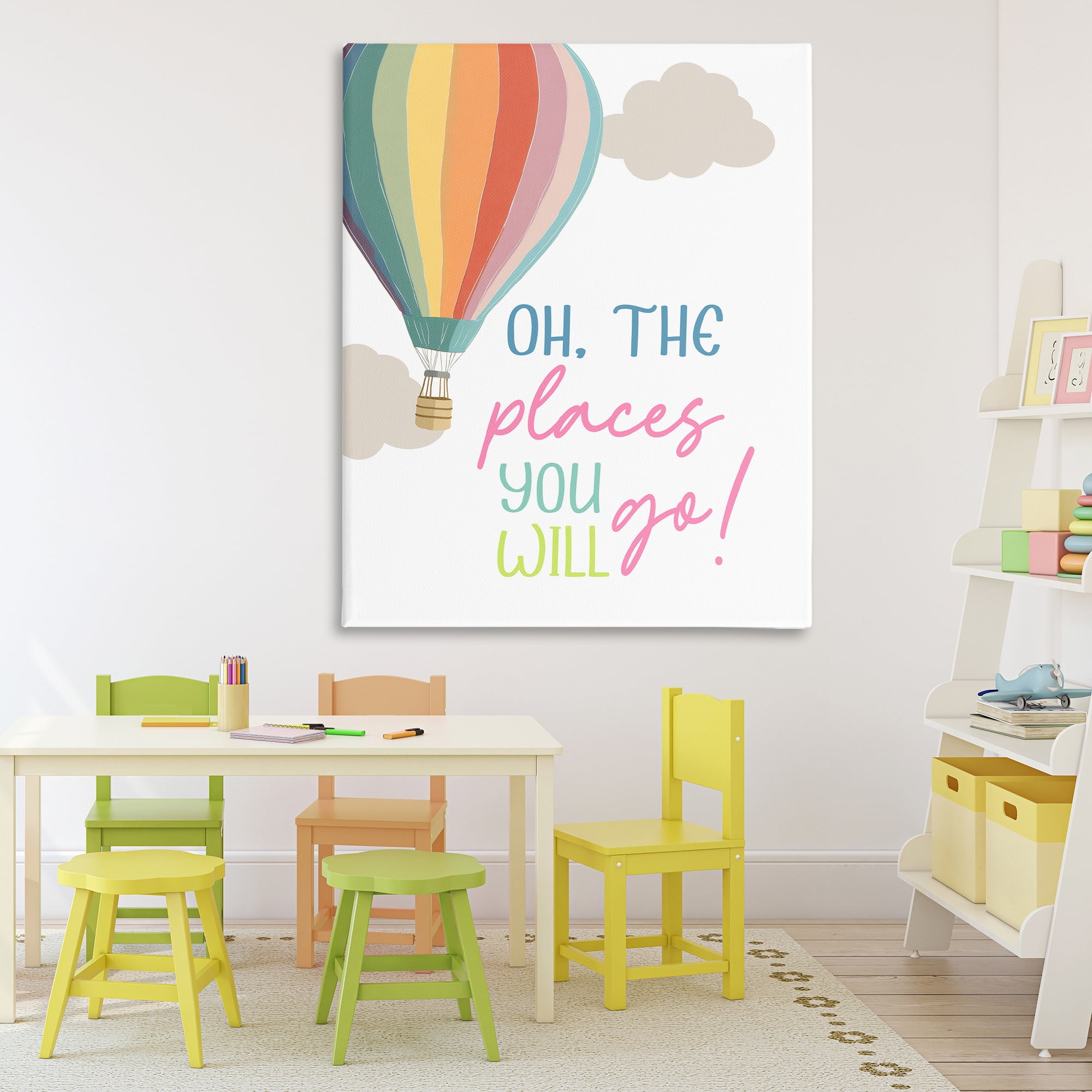 Stupell Industries The Places You Will Go Canvas Wall Art, design by Christine Simpson Art
