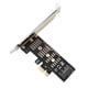 thumbnail image 3 of Tholdsy Tarjeta adaptadora PCI-E a M.2, flexible, de estado sólido, ajustable, velocidad completa, compatible con tarjetas de expansión de conversión Type3 NO3, 3 of 5