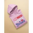 thumbnail image 3 of Red White And Blesed Hoodie Women -Image by Shutterstock, Female XX-Large, 3 of 4
